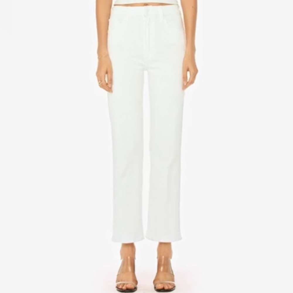 MOTHER the rambler zip ankle denim
